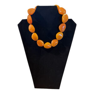 Kenneth Cole Orange Beaded Necklace One Size